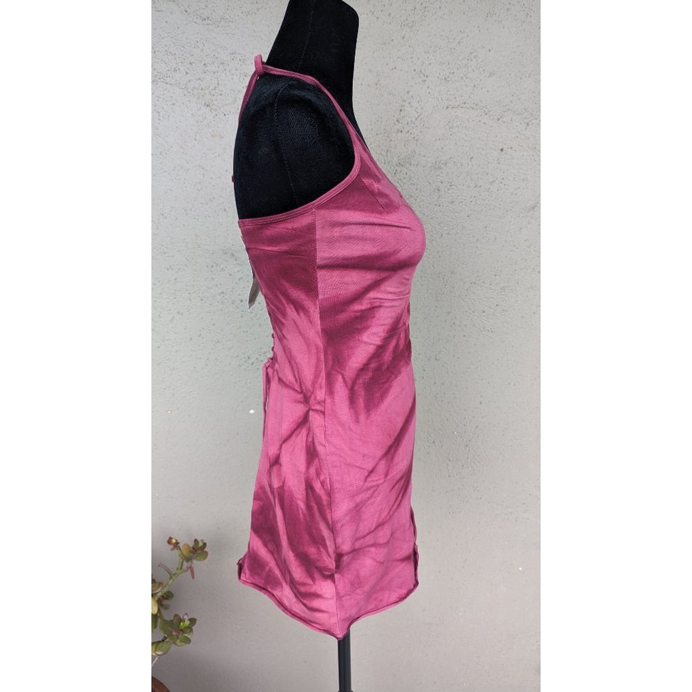 💜NWT Raspberry Buddhaful Asymmetrical Ruched Tank Top - Picture 4 of 16
